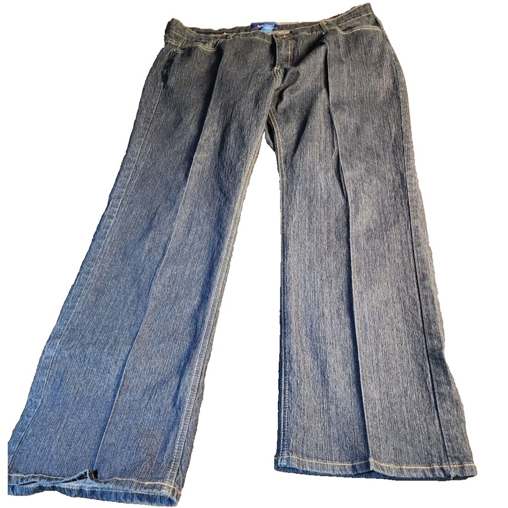 NDKino Women's 20W Dark Wash Jeans Embellished Back Pockets Plus Size
